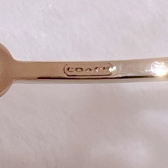 NWT Coach Gold-Tone Pave Op Art "C" Station Bangle Bracelet - Picture 15 of 17